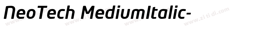 NeoTech MediumItalic字体转换